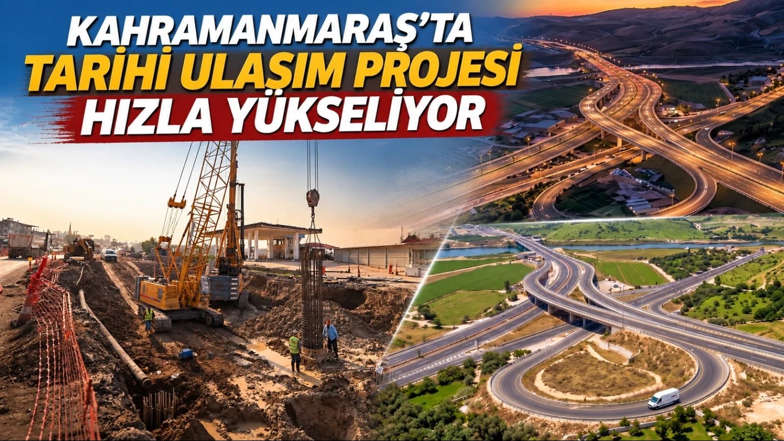 Kahramanmaraş’ta Tarihi Ulaşım Projesi Hızla Yükseliyor