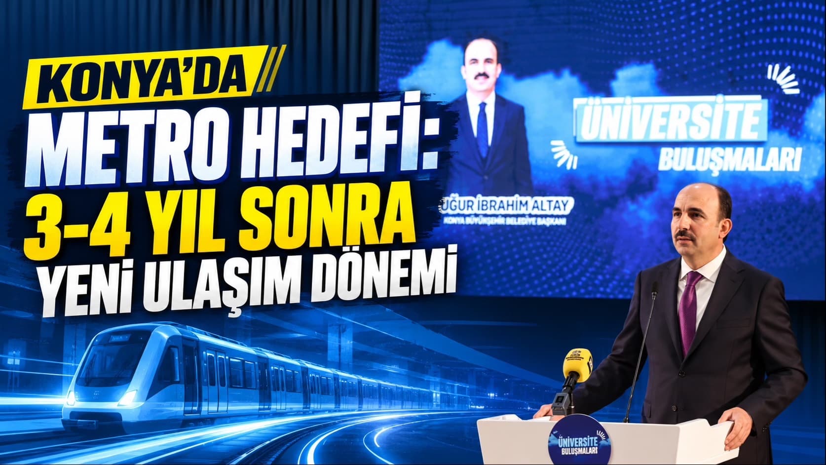 Konya’da metro hedefi: 3-4 yıl sonra yeni ulaşım dönemi