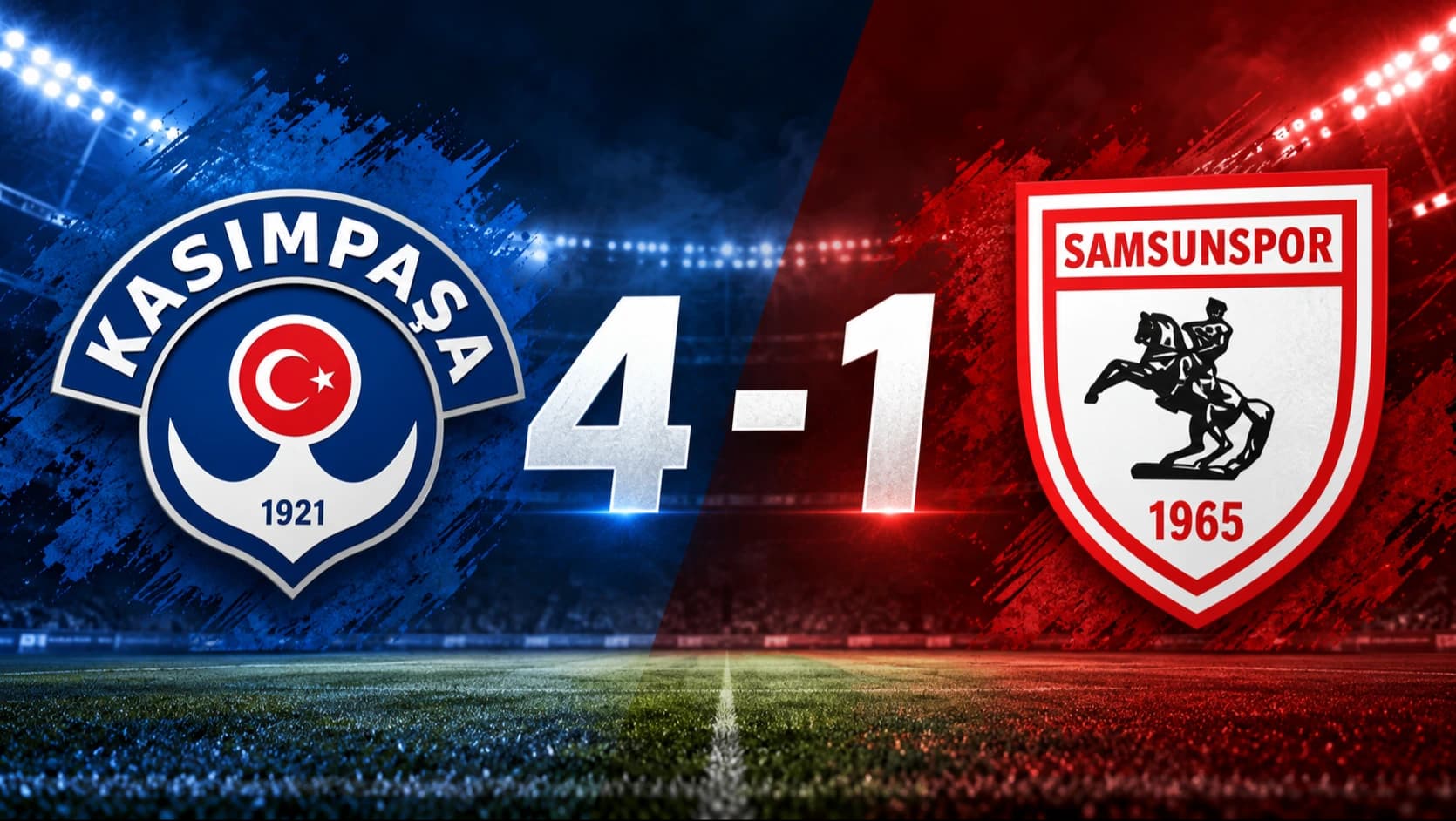 Kasımpaşa'dan Samsunspor'a gol yağmuru! İstanbul'da 4 gollü galibiyet